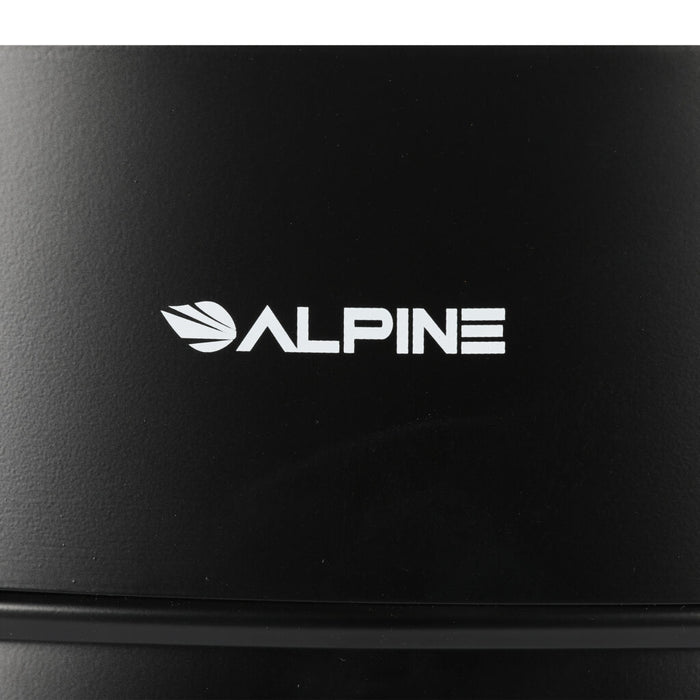 Alpine Industries 50 Gallon Stainless Steel Trash Can (Black) ALP475-50-BLK