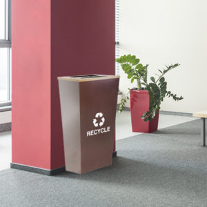 Ex-Cell Metro Collection XL Two 17-gallon Trash & Recycling Receptacle