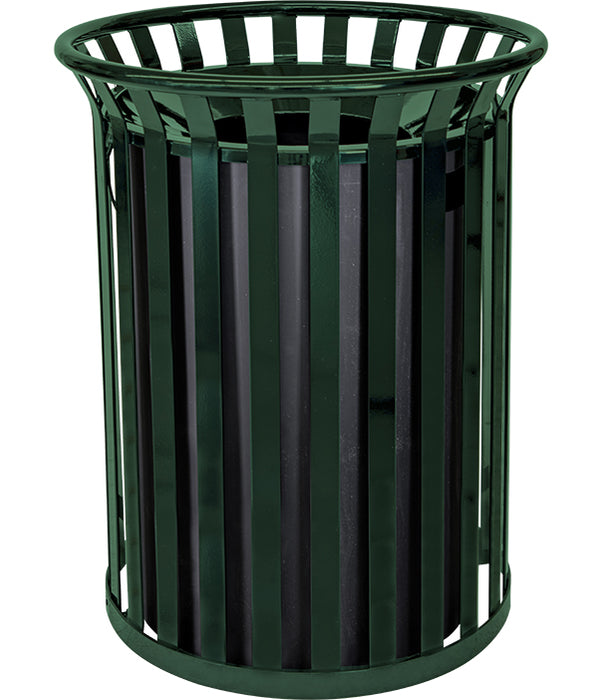 Ex-Cell Streetscape Collection 37-gallon Heavy-duty Outdoor Trash Receptacle