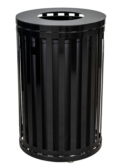 Ex-Cell Streetscape Collection 45-gallon Heavy-duty Outdoor Trash Receptacle w/ Funnel Top