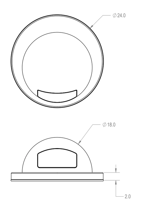 Steel Dome Top for 32 Gallon Trash Receptacle