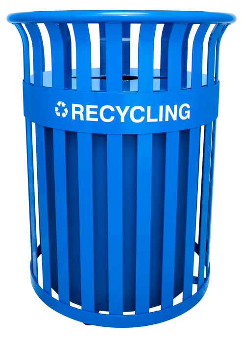 Ex-Cell Streetscape Collection 37-gallon Heavy-duty Outdoor Recycling Receptacle